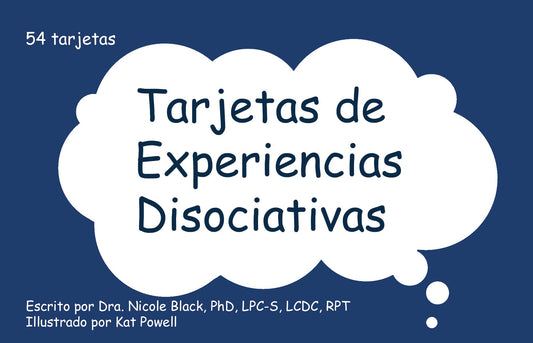 SPANISH Dissociative Experiences Cards-For Counselors, Clients, EMDR, Trauma Work, DID/Dissociation Counseling/Tarjetas Disociativas