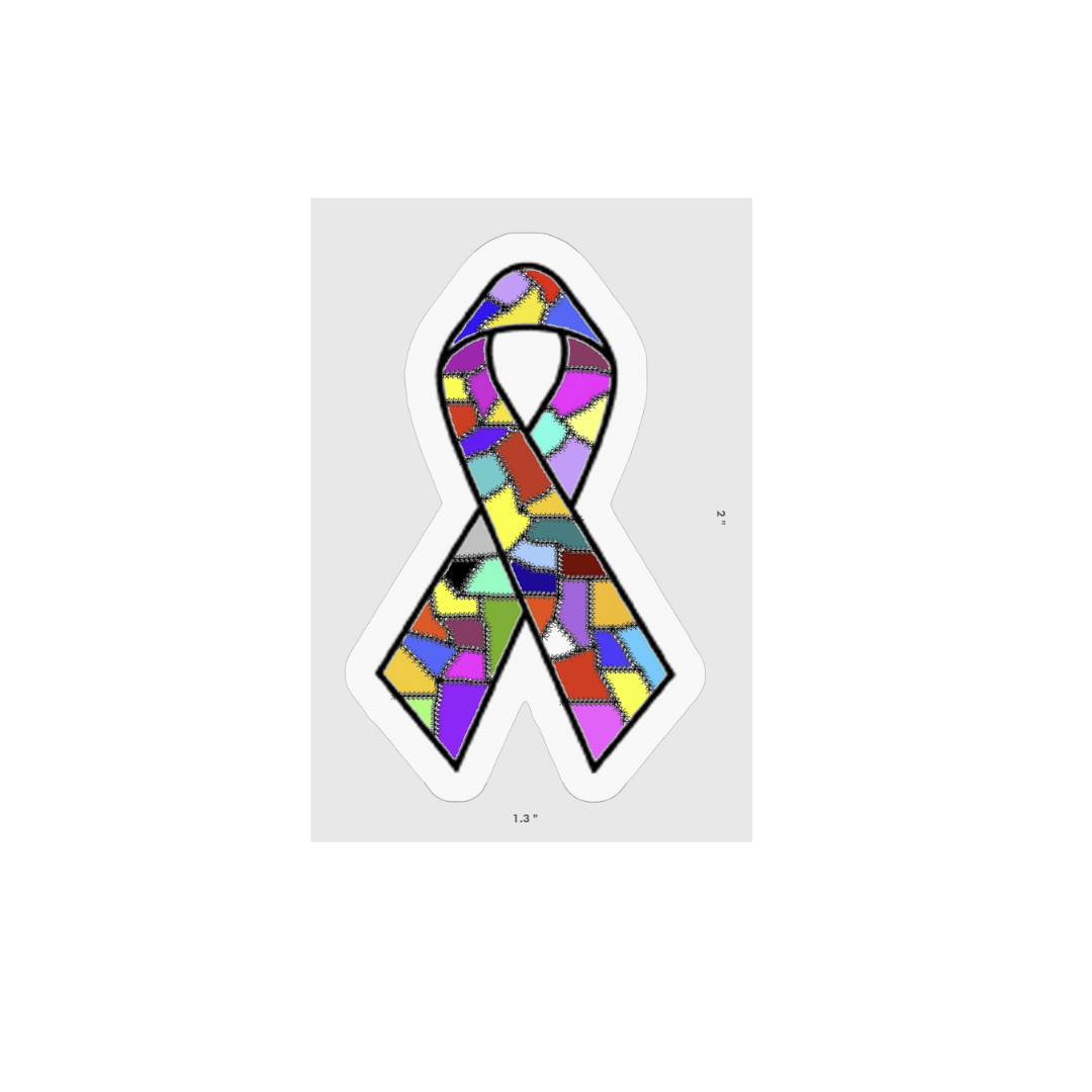 Sti Ribbons Multicolored Dissociative Identity Disorder (DID) Awareness Ribbon Sti ...